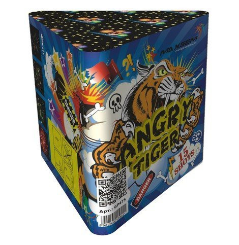 Батарея салютов Angry tiger на 15 залпов